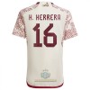 Maglia ufficiale Messico H.HERRERA 16 Trasferta Mondiali 2022 per Uomo